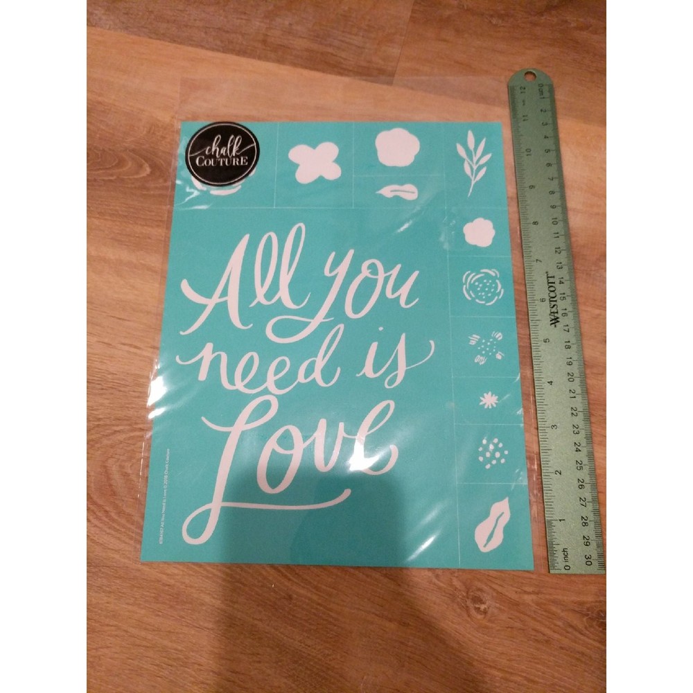 Chalk Couture transfer all you need is love